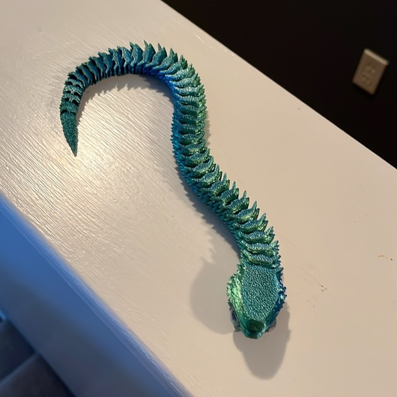 3D Printed Snake, All Parts Movable - Picture 2 of 9